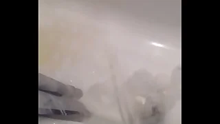 Pissing piss bath
